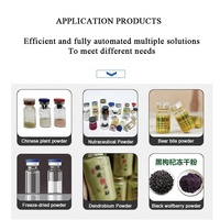 Machine de remplissage de flacon de poudre lyophilisée en plastique semi-automatique de haute précision 0.2-3g pour les soins de santé chimiques 3 ans