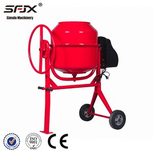 เครื่องผสมคอนกรีตไฟฟ้าแบบพกพาคุณภาพสูง ความจุ 180 ลิตร แบบเทด้วยมือ เครื่องผสมปูนแบบมือถือสำหรับงานก่อสร้าง - Product Image 5