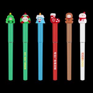Novelty Christmas Design Gel <b>Pens</b> <b>Multiple</b> <b>Colors</b> Smooth 0.5 MM Plastic for Gifts - Product Image 1