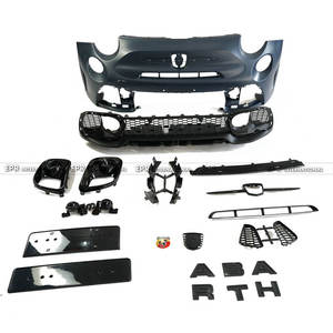 Kit carrosserie complet Abarth pour Fiat 500 (2007+), adaptable aux modèles 500 EU 2008-2015 pré-lifting S3 (pare-chocs avant, jupes latérales, pare-chocs arrière) - Product Image 3