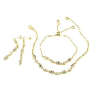 เครื่องประดับแฟชั่นใหม่สร้อยคอปีศาจตาสร้อยข้อมือชุดเครื่องประดับสร้อยคอสำหรับผู้หญิง - Product Image 6