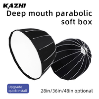 KAZHI Usine Vente en Gros Boîte à Lumière Parabolique, Boîte à Lumière Profonde à Montage Rapide avec Grille et Diffuseurs à Monture Bowens pour la Photographie