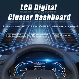 لوحة عدادات رقمية LCD لسيارات BMW الفئة <span class=keywords><strong>3</strong></span> E90 E91 E92 موديلات 2005-2012، عداد سرعة ولوحة قيادة افتراضية للسيارة - Product Image 6