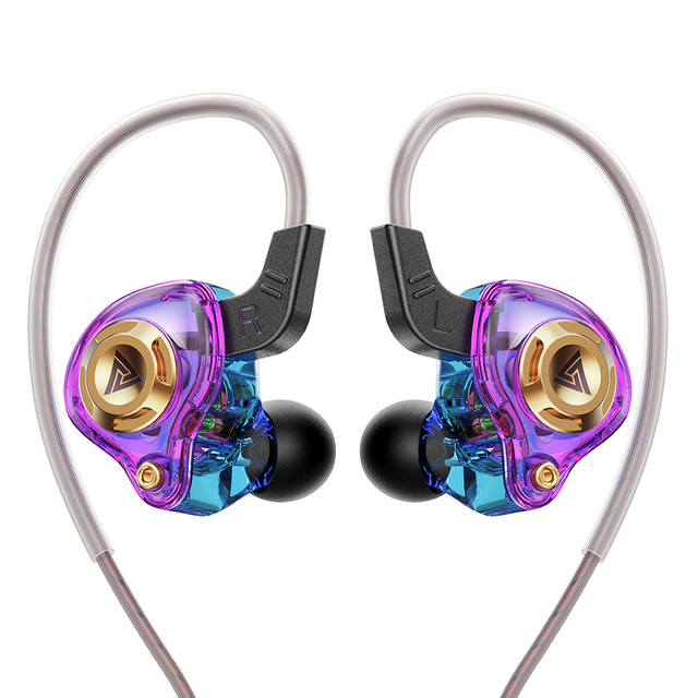 QKZ AK6 SRS Mobile Phone Headphones In-Ear Dynamic Driver Earphones HiFi Sound Quality Heavy Bass 3.5mm Wired Control