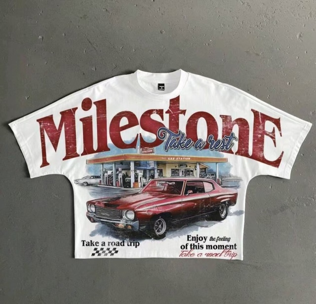 Custom Print Streetwear Heavyweight 300Gsm 100% Cotton Oversized Boxy Fit T-shirts Dtg Print Graphic Acid Wash Manga T-shirts