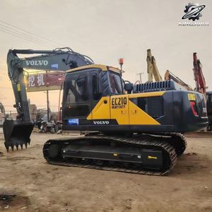 Excavadora Volvo EC210 Usada, 21 Toneladas, Cucharón de 1m³, Marca Sueca, Excavadora de Orugas Grande Original, Pocas Horas, Certificación CE, Segunda Mano - Product Image 5
