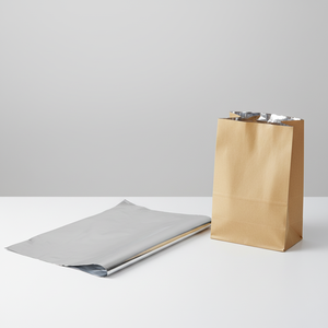 Papier kraft laminé avec film métallisé/papier <span class=keywords><strong>aluminium</strong></span> pour emballage de lingettes humides et de thé - Product Image 1