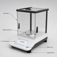 Balance analytique de laboratoire à écran tactile avec calibration interne