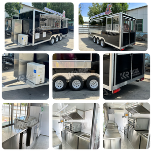 2025 Langlebiger Konzession anhänger Voll ausgestatteter Street Food Cart mit Grills Mobile Kitchen BBQ Smoker Trailer Food Trailer - Product Image 3