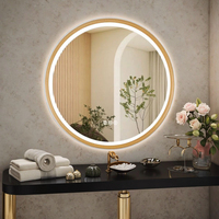 Miroir mural en métal et verre de conception moderne fait à la main, taille et forme personnalisées, utilisation à domicile et en hôtel, décoration