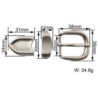 Boucles de ceinture pour hommes d'affaires, logo gravé sur mesure, alliage de zinc, métal résistant à la rouille, anti-rayures, pour ceinture en cuir