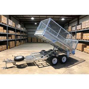 Rimorchio Utilitario 12*6, Rimorchio Cargo con <span class=keywords><strong>Cassone</strong></span> Ribaltabile Zincato - Product Image 1