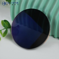 Lentilles Optiques du Fabricant 1.67 Anti-Lumière Bleue Photochromiques SHMC Lentilles Optiques en Stock MR-7 Diamètre 75mm Lentille Optique Anti-Rayons Bleus