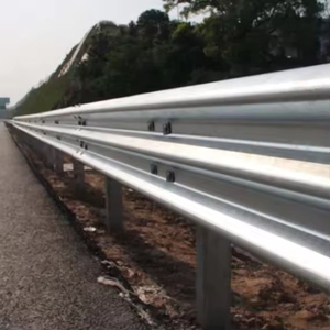 Barrière de sécurité routière en acier galvanisé à chaud PiPe W Beam Guardrail, conforme à la norme AASHTO M180, avec protection réfléchissante de qualité diamant EN 1317 H1W2 - Product Image 2