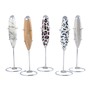 Pembuat busa susu listrik, alat kopi genggam dioperasikan dengan baterai kuat baja Mini - Product Image 5