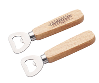 Décapsuleur en bois écologique personnalisable avec logo, décapsuleur à manche en bois