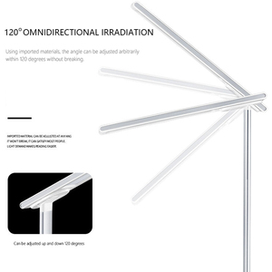 Sạc không dây <span class=keywords><strong>LED</strong></span> bàn đèn USB sạc Dimmable mắt thân thiện với đèn bàn với 3 chế độ điều khiển cảm ứng đèn đọc sách đêm - Product Image 4