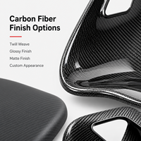 Siège de course personnalisé en carbone 3K Twill brillant, léger, ergonomique, pour simulateur automobile professionnel