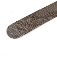 Bracelet de montre Perlon tissé 2 tons à la mode haut de gamme personnalisé Bracelet de montre en nylon tissu 18 20 22mm Bracelets de montre en nylon à passage unique