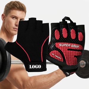 Saar Industries Premium Quality Half-Finger Lightweight Non-Slip Polyester Fitness Gym Gloves Breathable <b>Weight</b> Lifting - Product Image 1