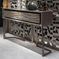Dernier grand rangement élégant couloir français bois gris table de console avec tiroirs 2022