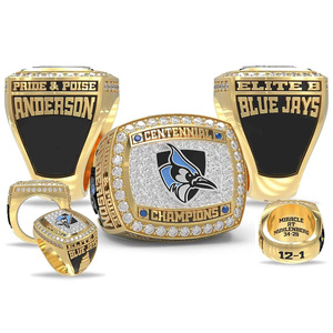 Anillo de Graduación Personalizado para Escuela Secundaria, Universidad o Colegio, Anillo Personalizado con Empaque de Joyería - Product Image 1