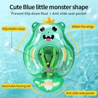 Swimbobo Baby Aufblasbarer Schwimmring Neue Verbesserte Version mit Schultergurt PVC-Schwimmhilfe mit Sonnendach Kinder-Pool Wasserspielzeug