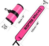Bouée de marquage de surface haute visibilité gonflable fond fermé Tube de Signal saucisse de sécurité pour la plongée sous-marine sous-marine