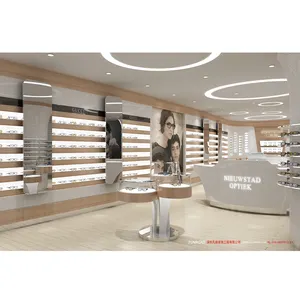 High-End-Sonnenbrillen Shop Layout Plan Display Möbel Brillen Display Stand für optische Shop Vitrine