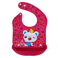 Bol en Silicone réglable pour le cou, bavoir confortable, imperméable, portable personnalisé, pour bébé