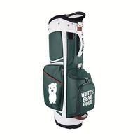 Sac de golf haut de gamme en cuir PU personnalisé avec fermeture éclair, logo brodé, résistant à l'eau