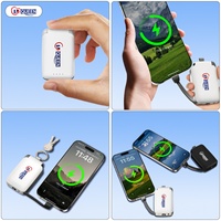 Batería Externa Portátil Recargable de 2000mAh, Mini, Delgada, con Micro USB para Teléfono, Personalizable