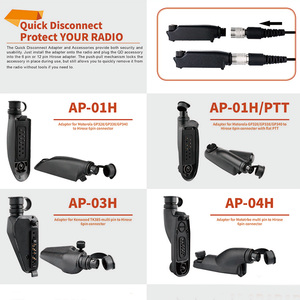 Adaptador de Audio Compatible con MOTOTRBO, Conector de Radio de Múltiples Pines a 2 Pines - Product Image 5