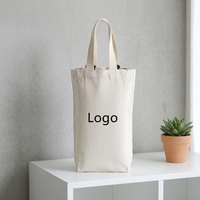 Sac fourre-tout en toile personnalisé pour bouteille de vin, emballage cadeau de luxe réutilisable pour la promotion des vignobles et la vente au détail, boutique de détail, épicerie