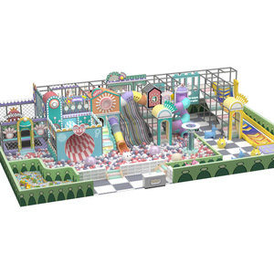 Aire de <span class=keywords><strong>jeux</strong></span> intérieure sur le thème du carnaval personnalisable avec trampolines, toboggans et <span class=keywords><strong>jeux</strong></span> interactifs pour centre de divertissement pour enfants - Product Image 1