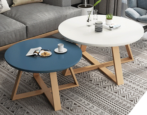 Mesa de centro de madera maciza de estilo nórdico Simple moderno Diseño pequeño creativo Ins del fabricante para la sala de estar del hogar - Product Image 4