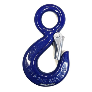 Gancho de Ojo de Acero al Carbono C40 con Bloqueo de Seguridad, Certificado CE, Accesorio de Anclaje y Elevación - Product Image 2
