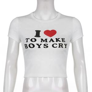 OUDINA Venta al por mayor Casual Tops Cinturón <span class=keywords><strong>Hombreras</strong></span> <span class=keywords><strong>Camiseta</strong></span> de manga corta Blanco liso Mujeres Crop T Shirt - Product Image 5