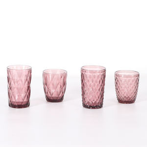 高級ヴィンテージワイングラス 厚いエンボス加工クリスタル 宴会用ゴブレット ホテル レストラン用 コンテンポラリーデザイン装飾カップ - Product Image 3