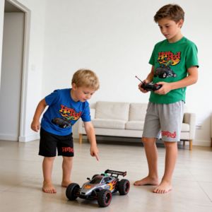 Nuovo Set Estivo 2 Pezzi per Bambini: T-shirt a Maniche Corte e Pantaloncini in Cotone con Stampa Grafica Auto, Abbigliamento Estivo per Bambini, Outfit Personalizzato per Bambino - Product Image 1