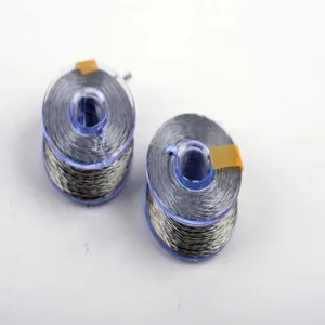 優れたステンレス鋼繊維ミシン糸316lコーティングされたワイヤーを作るための導電性ミシン糸