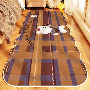 Tapis de sol en velours cristal pour enfants, forme originale, imprimé animaux mignons, résistant aux taches, tapis de chambre moderne pour enfant, collection Printemps 2026 - Product Image 2
