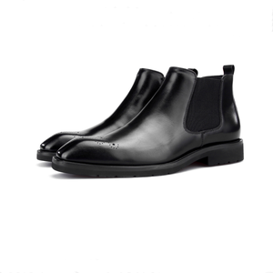 Botas <span class=keywords><strong>Chelsea</strong></span> de piel auténtica hechas a mano para hombre, de alta calidad, a la moda, novedad de <span class=keywords><strong>2020</strong></span> - Product Image 4