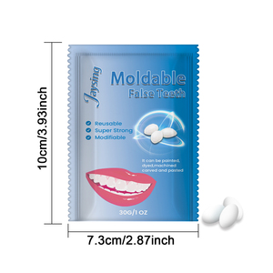 Nouveau kit de réparation <span class=keywords><strong>dentaire</strong></span> temporaire, dents artificielles modelables pour les dents manquantes ou cassées, colle solide, prothèse <span class=keywords><strong>dentaire</strong></span> en acrylique, fausses dents - Product Image 5