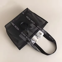 Sacs Fourre-Tout en Maille de Nylon Personnalisés et Réutilisables, Sac de Plage ou Sac de Courses en Maille avec Logo Personnalisé