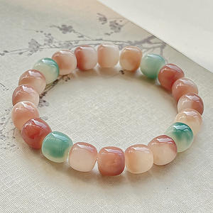 Naturel Boutique Blanc Jade Bodhi Racine papillon Bracelet rare Violet Dégradé Haute Lancer Perles Chapelet Perlé Bracelet De Mode - Product Image 6