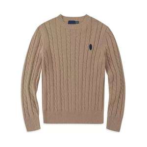 <span class=keywords><strong>Maglione</strong></span> Pullover da <span class=keywords><strong>Uomo</strong></span> in Lana Merino Sottile con Logo Personalizzato e Codice QR Ricamato - Product Image 5