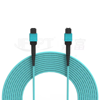 Cordon de brassage fibre optique MPO OM3 Multimode 8 fibres à faible perte LSZH/PVC UPC 5m 40G/100G 850/1300nm 3.0mm YOFC/CORNING 20dB perte de retour