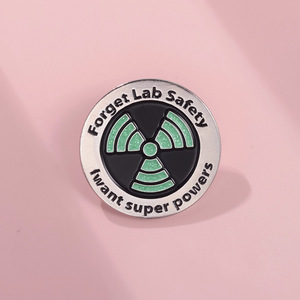 Pin de Esmalte con Diseño Científico, Insignia de Seguridad para Laboratorio, Broche Moderno con Temática de Feng Shui, Frutas, Flores y Pirámides, Joyería para el Día de San Valentín - Product Image 6