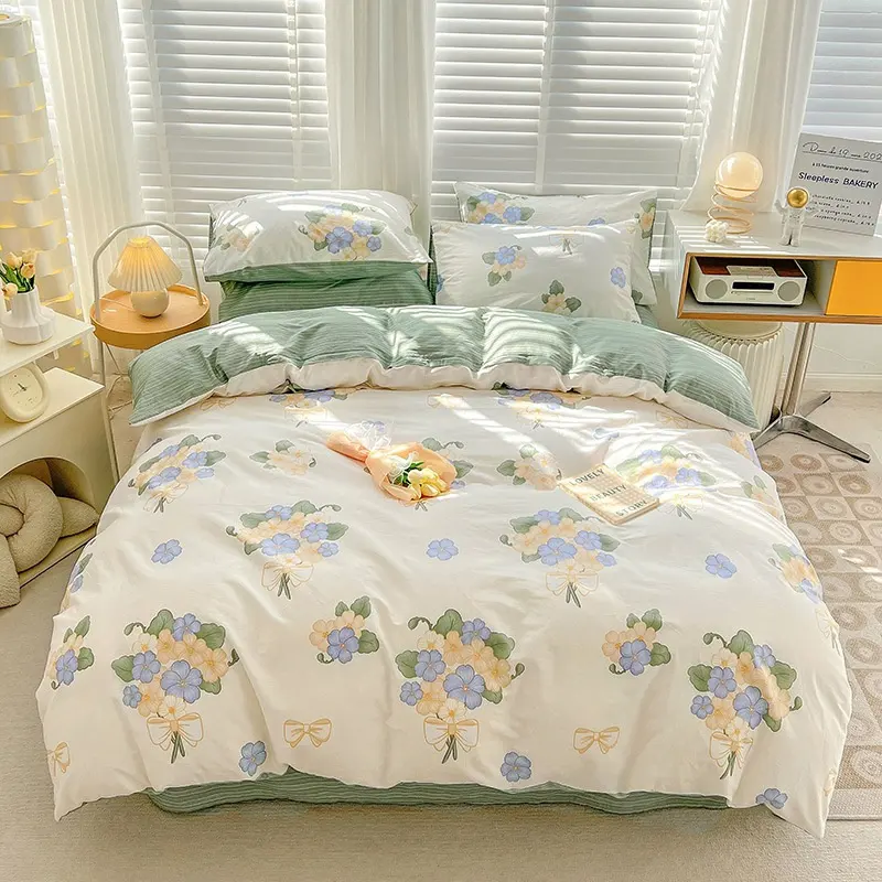 Fashion Modern Style Washable Duvet Cover Set Home Soft Comfortable Cotton Quilt Cover And Pillowcase